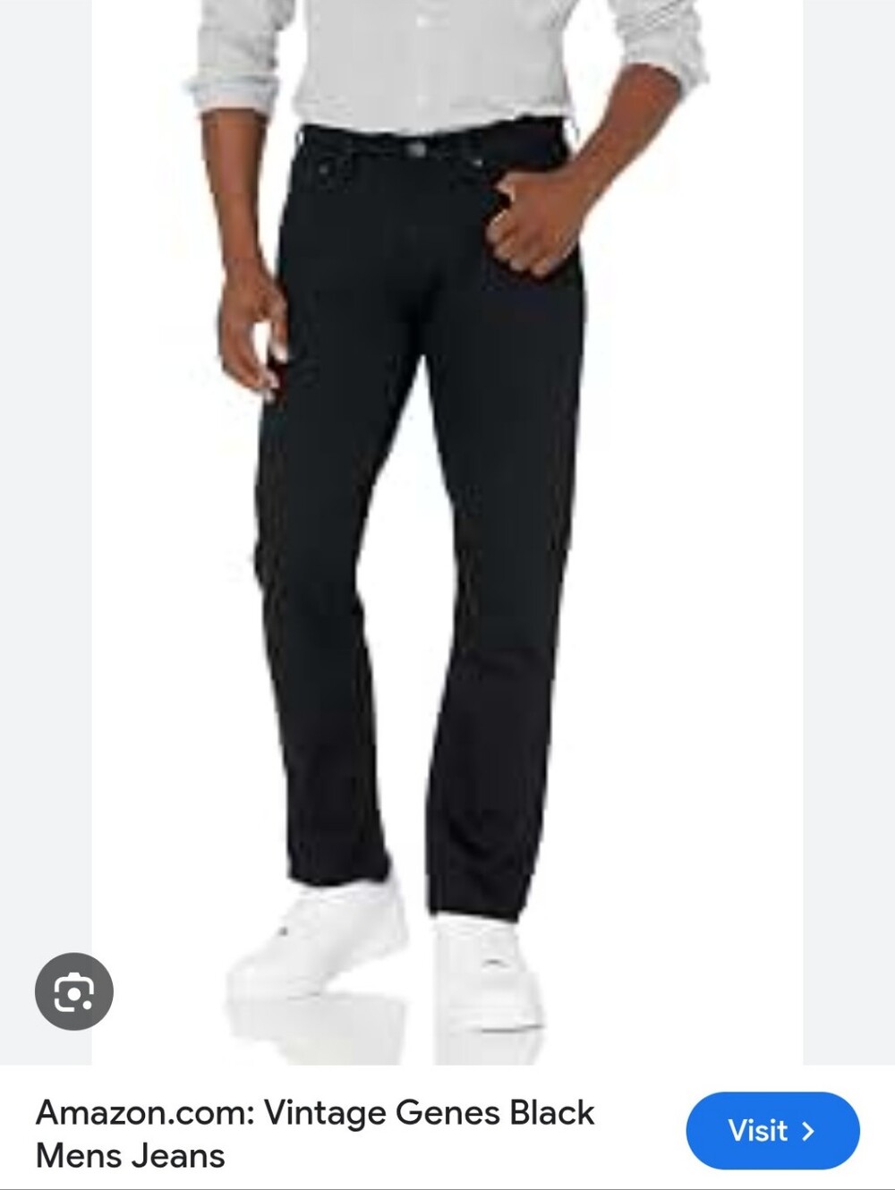 Men's Slim Fit Black Jeans